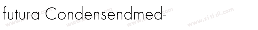 futura Condensendmed字体转换